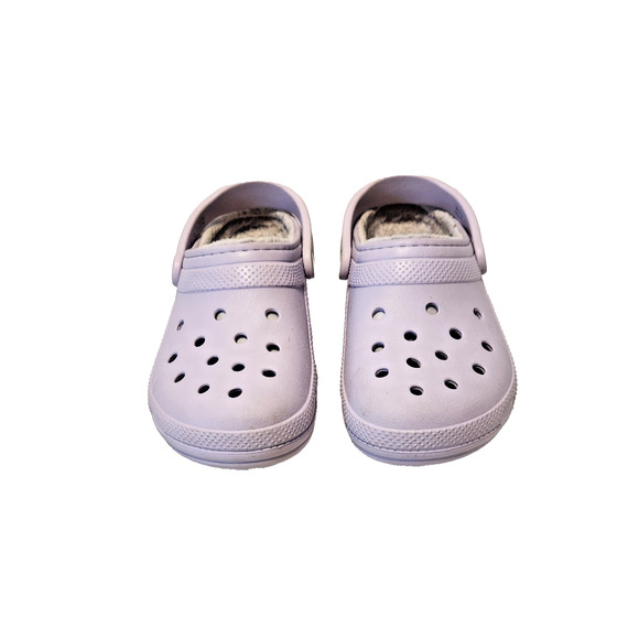 Crocs Classic Clogs Lined Light Purple Woman Size 8 Men 6 - Picture 2 of 7